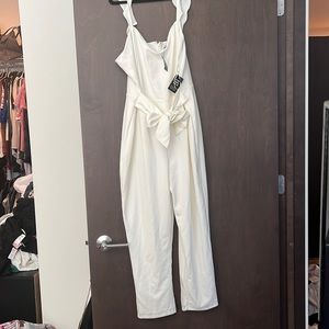 Express white jumpsuit
